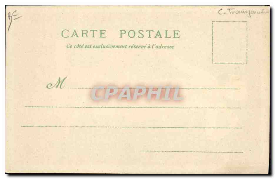 CPA Fantaisie Carte transparente Diane — Rückseite
