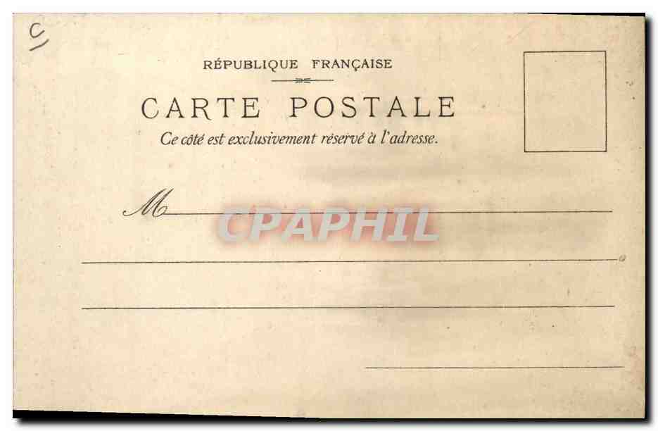 CPA Fantaisie Carte transparente La Rochelle Biscuits Lefevre Utile Grand Prix 1900 Bateau Voilier Phare — Rückseite