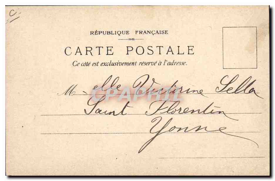 CPA Fantaisie Carte transparente Exposition Lefevre Utile Paris 1900 Grand Prix Bateau — Rückseite