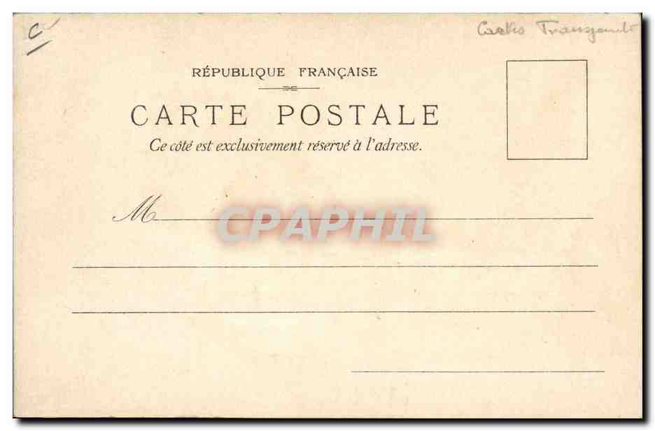 CPA Fantaisie Carte transparente Exposition Lefevre Utile Paris 1900 Grand Prix Tour Eiffel — Rückseite