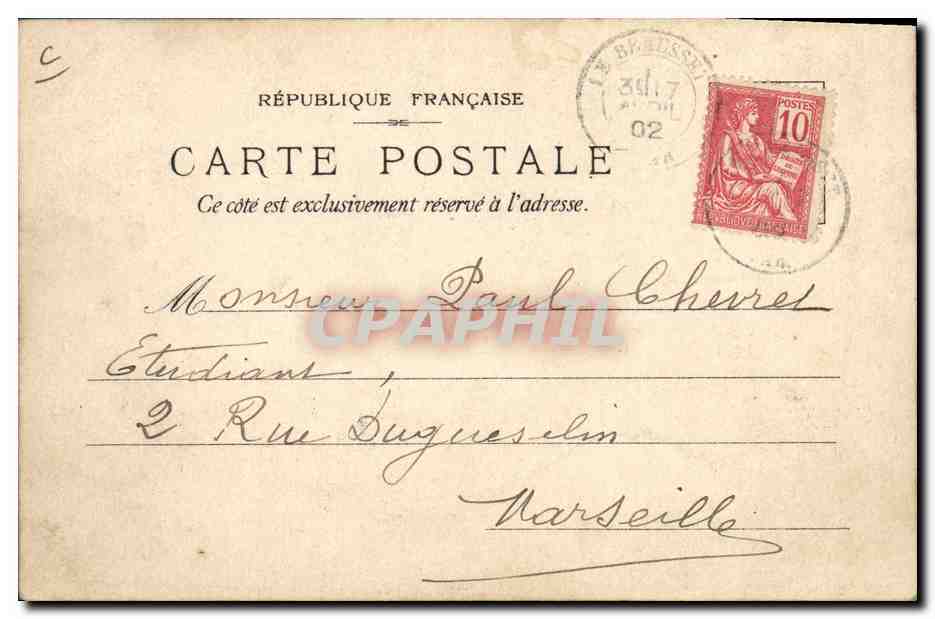 CPA Fantaisie Carte transparente Exposition Lefevre Utile Paris 1900 Grand Prix Grand Prix Bateau — Rückseite