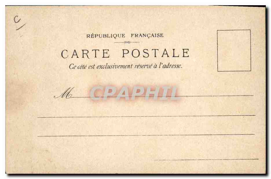 CPA Fantaisie Carte transparente Exposition Lefevre Utile Paris 1900 Grand Prix  — Rückseite