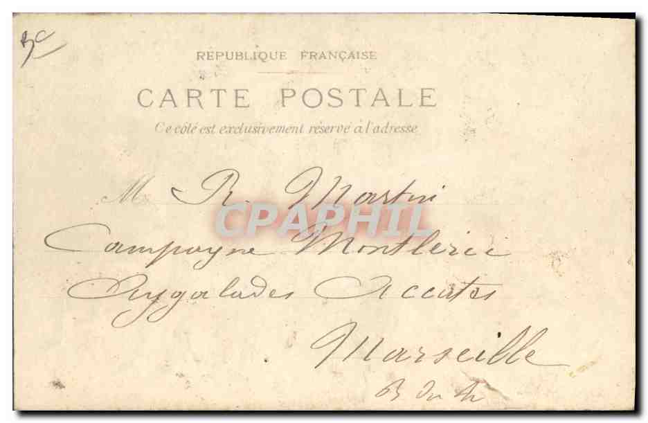 CPA Fantaisie Carte transparente Paris Avenue du Bois de Boulogne — Rückseite