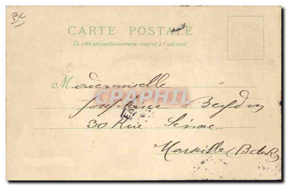 CPA Fantaisie Carte transparente Paris Exposition universelle de 1900 Venise a Paris — Rückseite