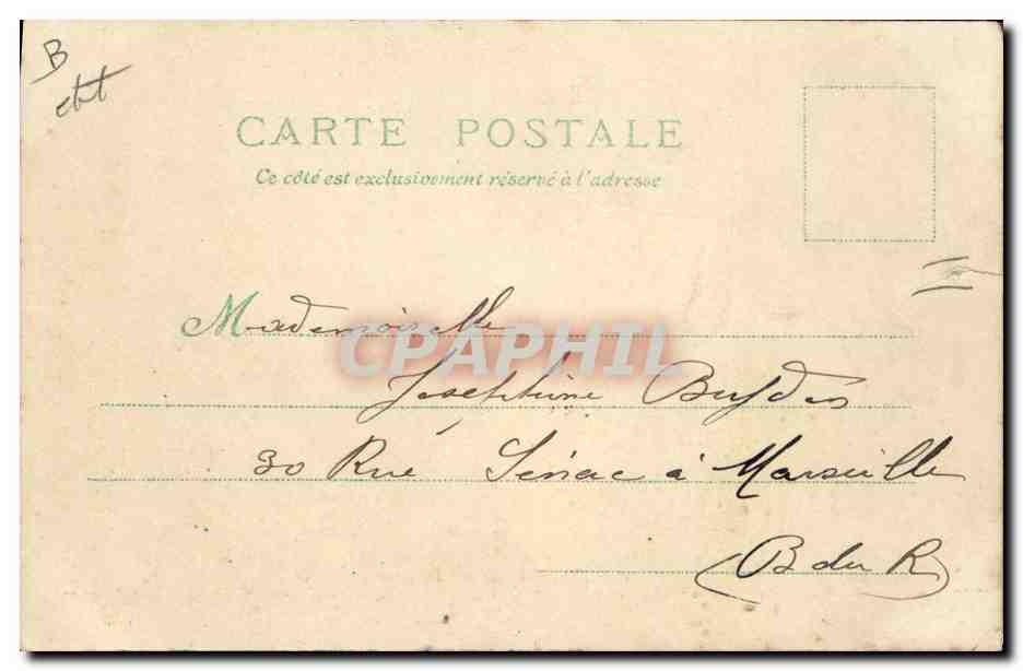 CPA Fantaisie Carte transparente Versailles Palais du Petit Trianon — Rückseite