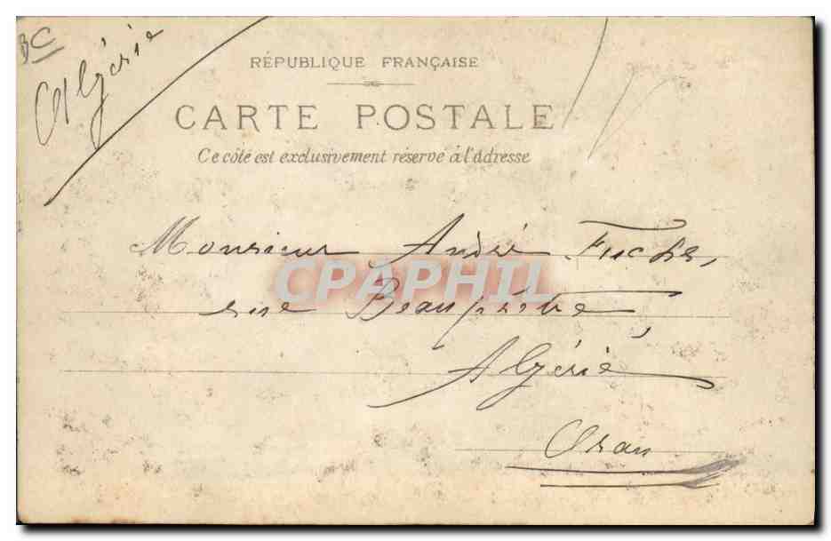 CPA Fantaisie Carte transparente Paris La porte St Denis — Rückseite