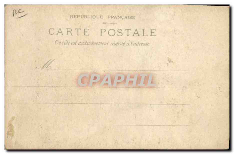 CPA Fantaisie Carte transparente Paris Exposition de 1900 Palais des Tissus et Vetements — Rückseite