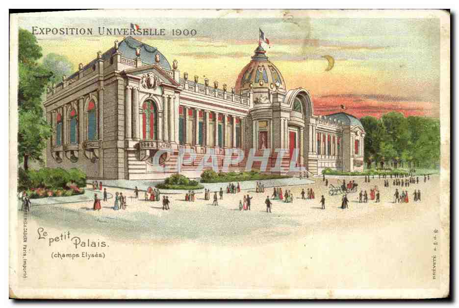 CPA Fantaisie Carte transparente Paris Exposition universelle de 1900 Le Petit Palais 