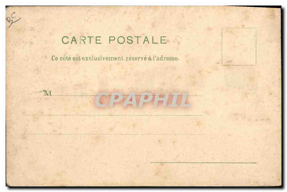 CPA Fantaisie Carte transparente Paris Exposition universelle de 1900 Le Petit Palais  — Rückseite