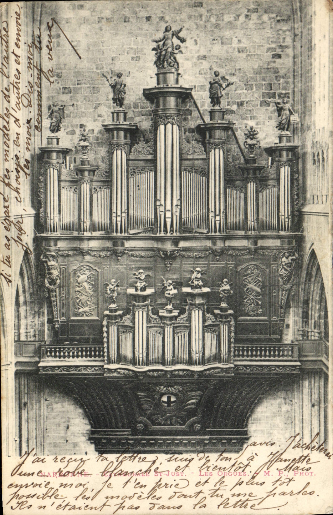 Orgue de la cathédrale Saint-Just — Nantes — M. F. Phot.