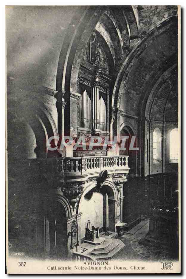 CPA Orgue Avignon Cathedrale Notre Dame des Doms Choeur