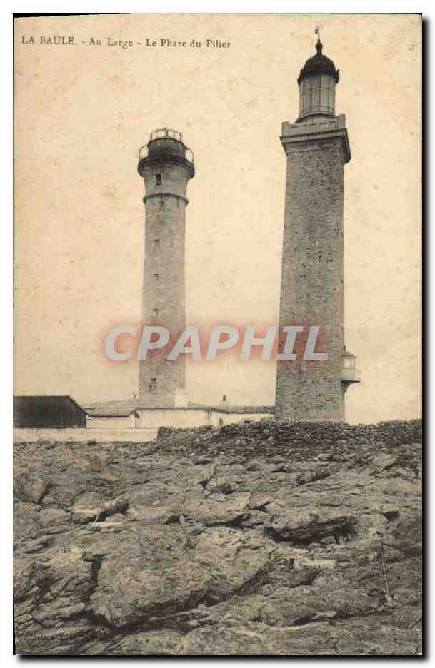 CPA Phare La Baule Au large Le phare du Pilier