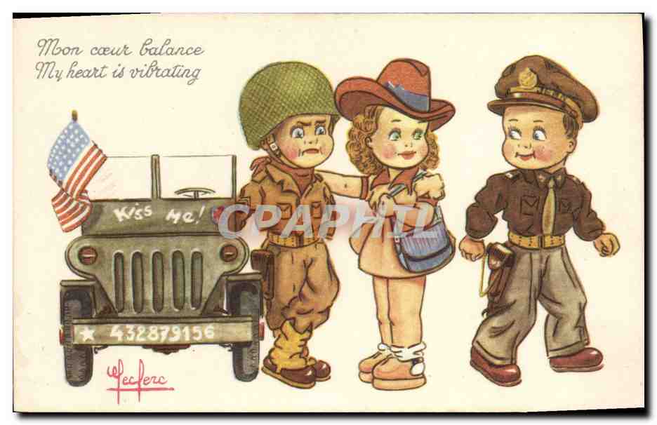 Enfants en uniforme — soldat, cowgirl, policier — éditeur 'Peekerc'