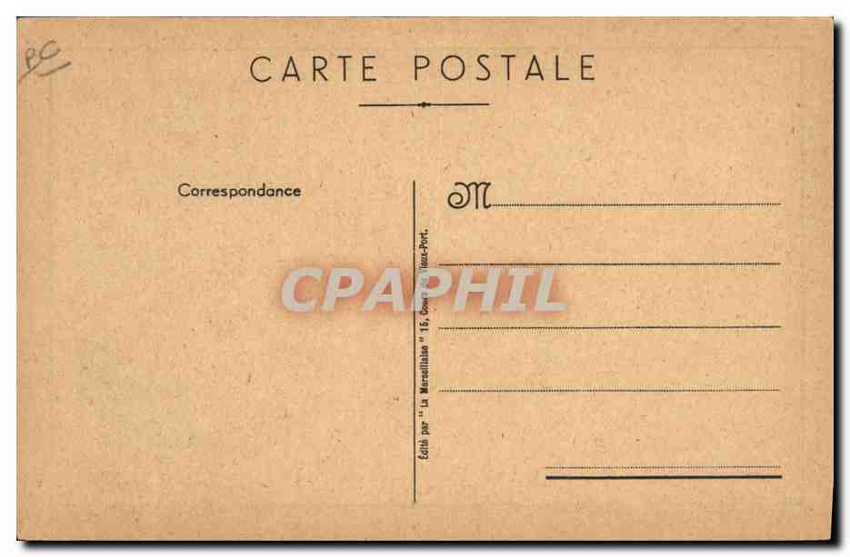 Portrait d'un homme en képi — éditeur La Marcelinale, n°16 — Verso