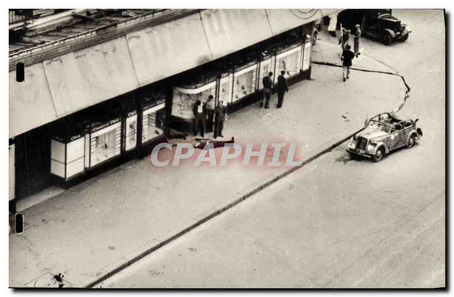 CPM Militaria Paris Soldats allemands tues Rue de Rivoli