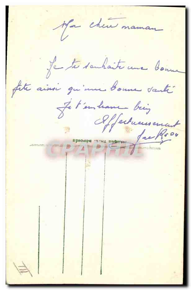 CPA Fleurs Sechees  — Verso