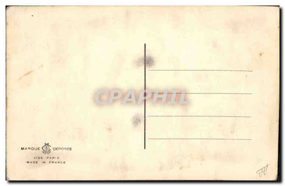 CPA Fantaisie Toilee Fleurs  — Rückseite