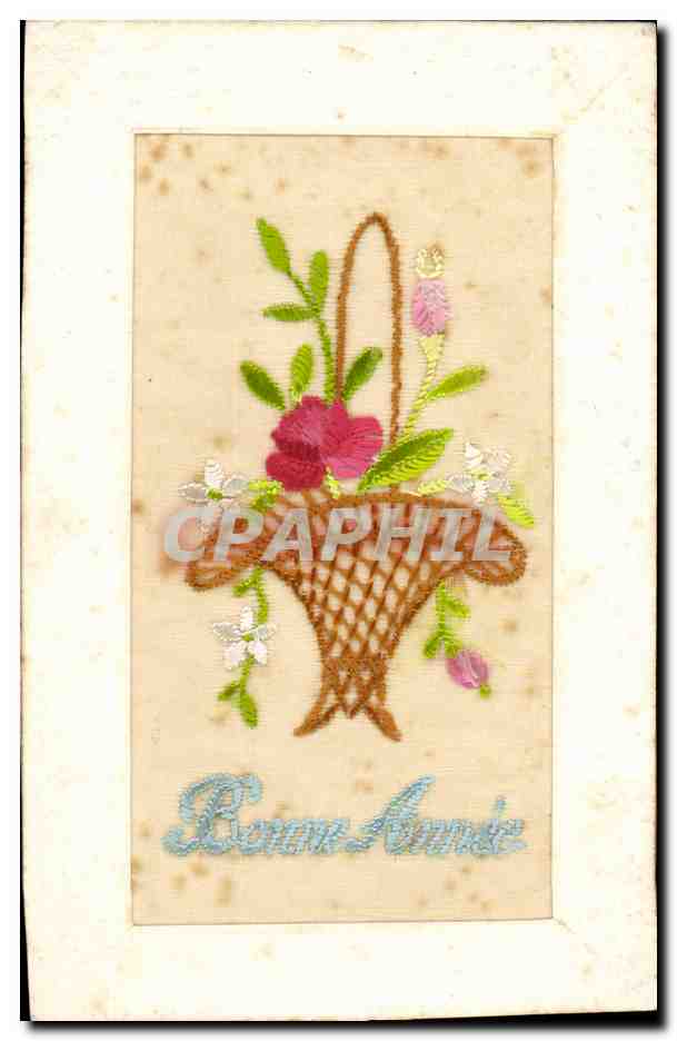 CPA Fantaisie Toilee Fleurs 