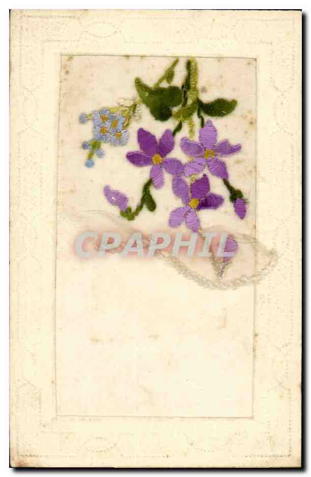 CPA Fantaisie Toilee Fleurs 