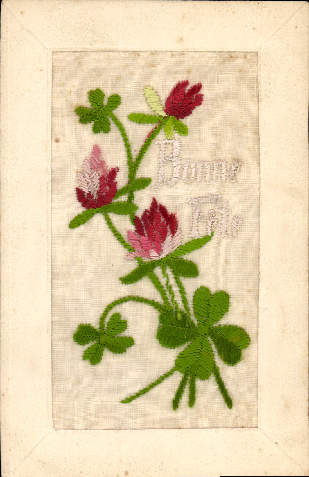 CPA Fantaisie Toilee Fleurs 