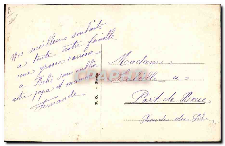 CPA Fantaisie Toilee Fleurs  — Rückseite