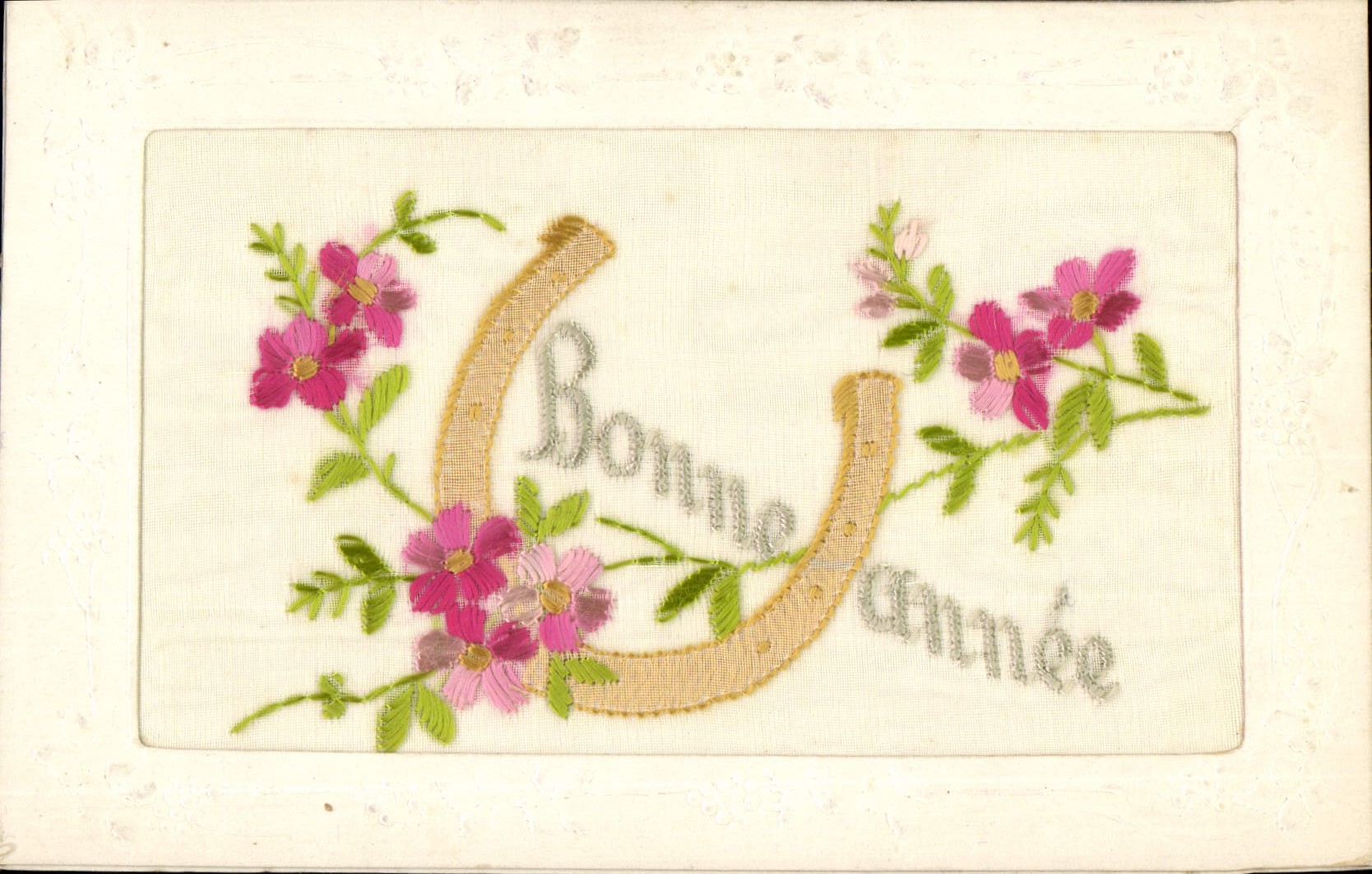 CPA Fantaisie Toilee Fleurs 