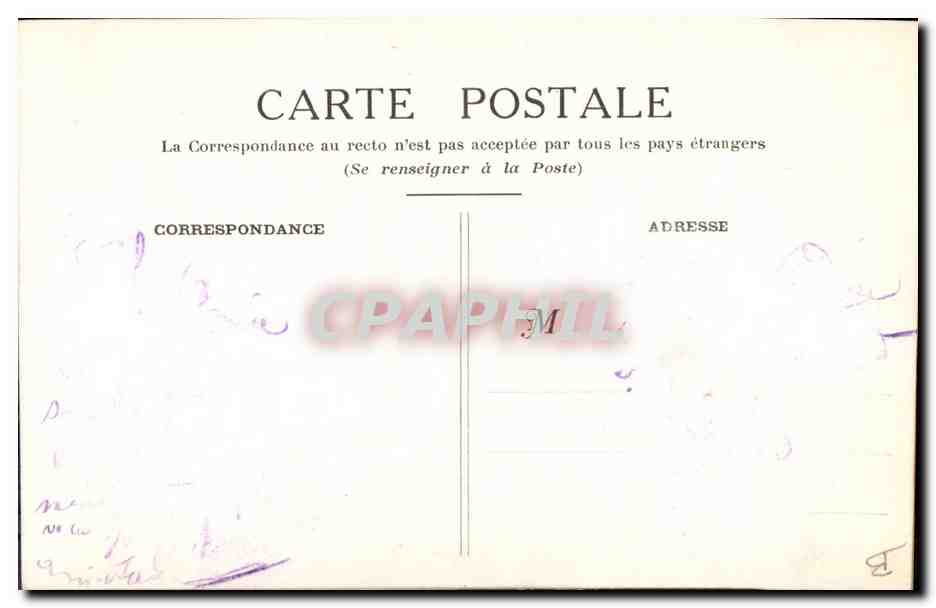 CPA Fantaisie Toilee Fleurs  — Rückseite