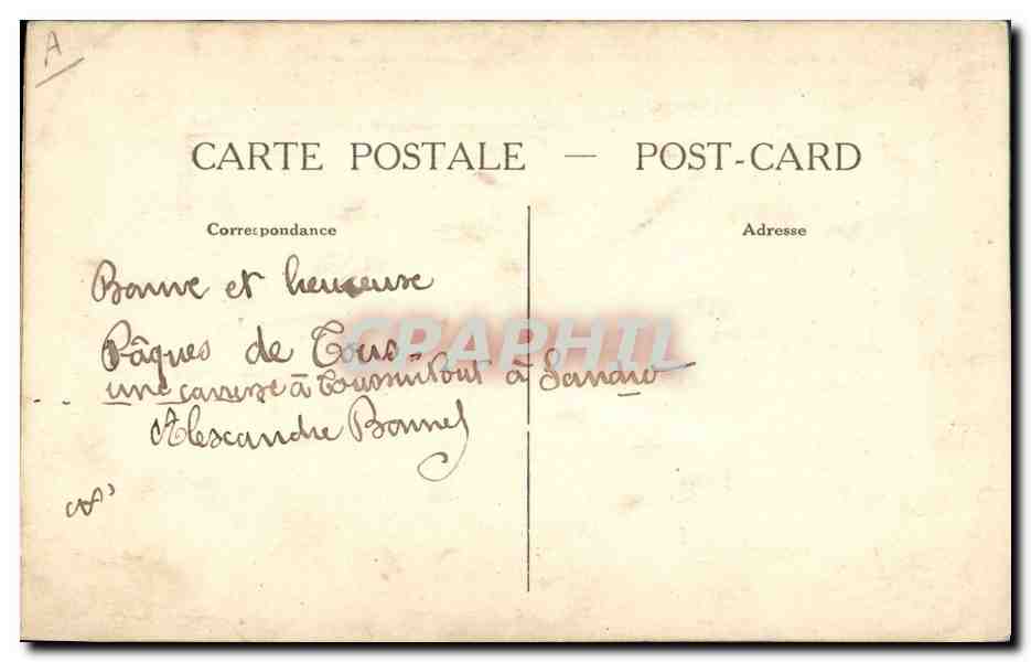 CPA Fantaisie Toilee Fleurs  — Rückseite