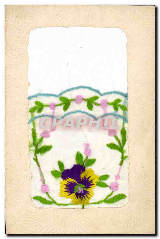 CPA Fantaisie Toilee Fleurs 