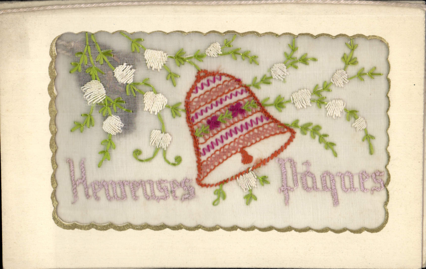 CPA Fantaisie Toilee Fleurs 