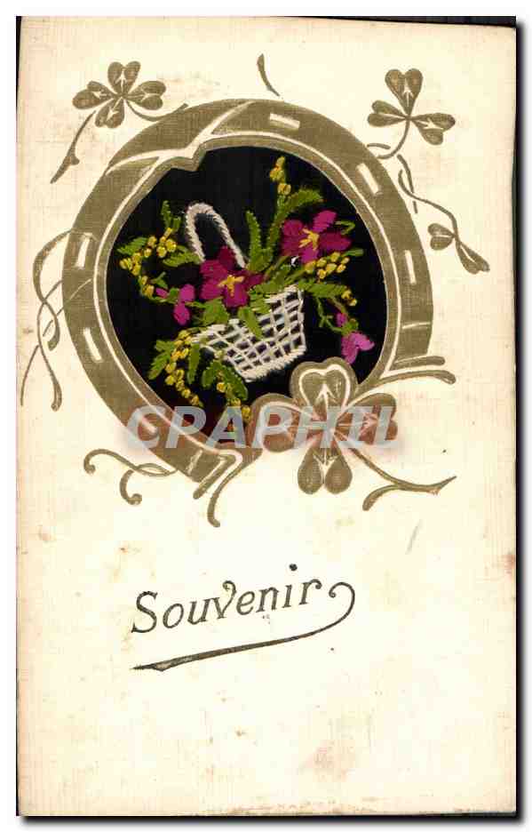 CPA Fantaisie Toilee Fleurs  — Rückseite