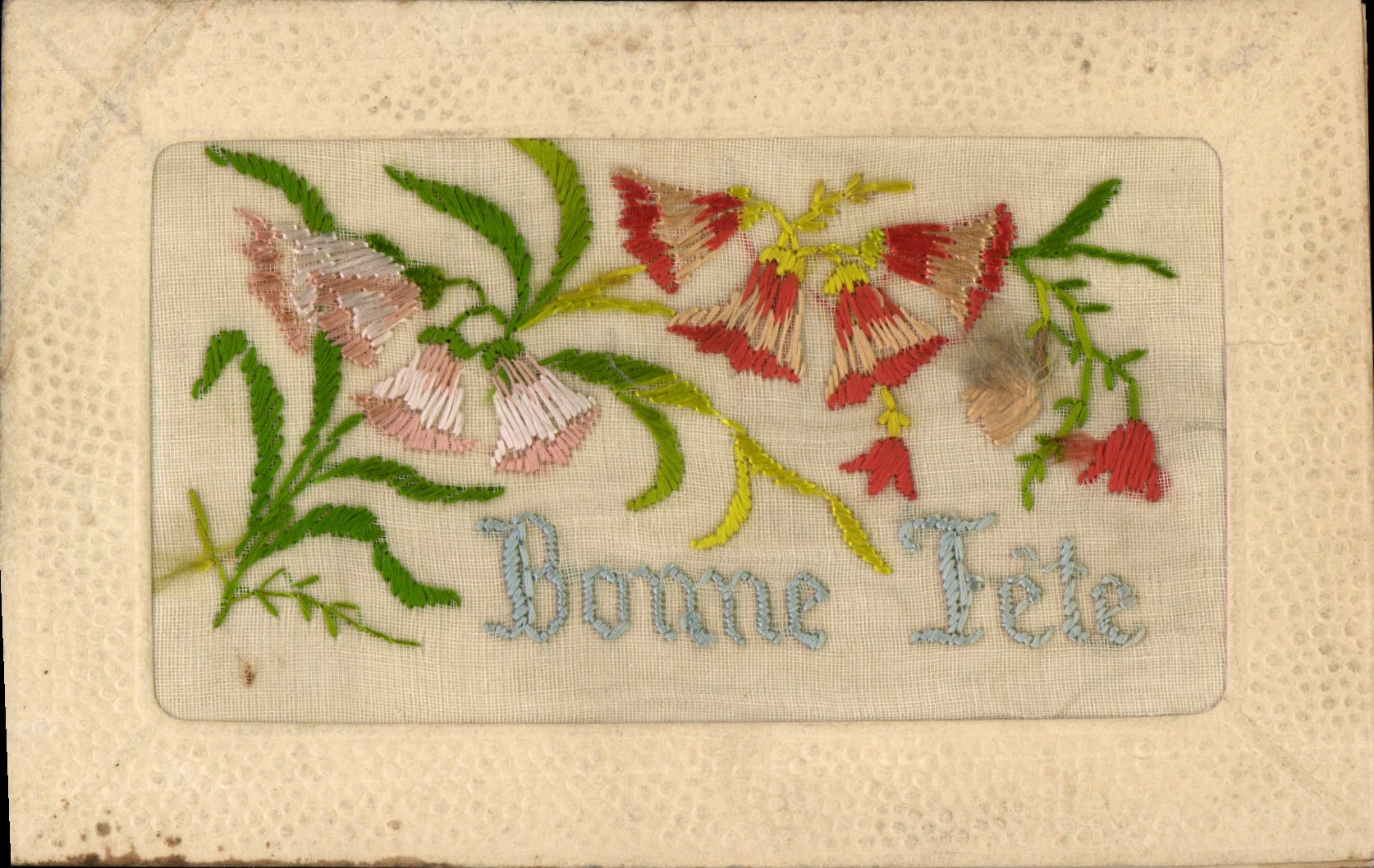 CPA Fantaisie Toilee Fleurs 