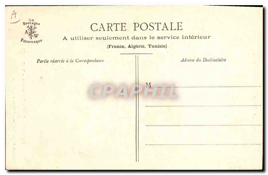 CPA Folklore St Thegonnec — Verso