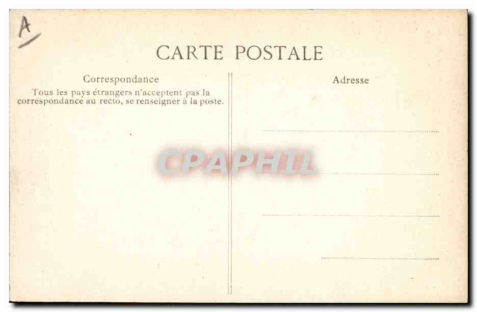 CPA Folklore Environs de Roscoff Jeune fille de l'Ile de Batz — Verso