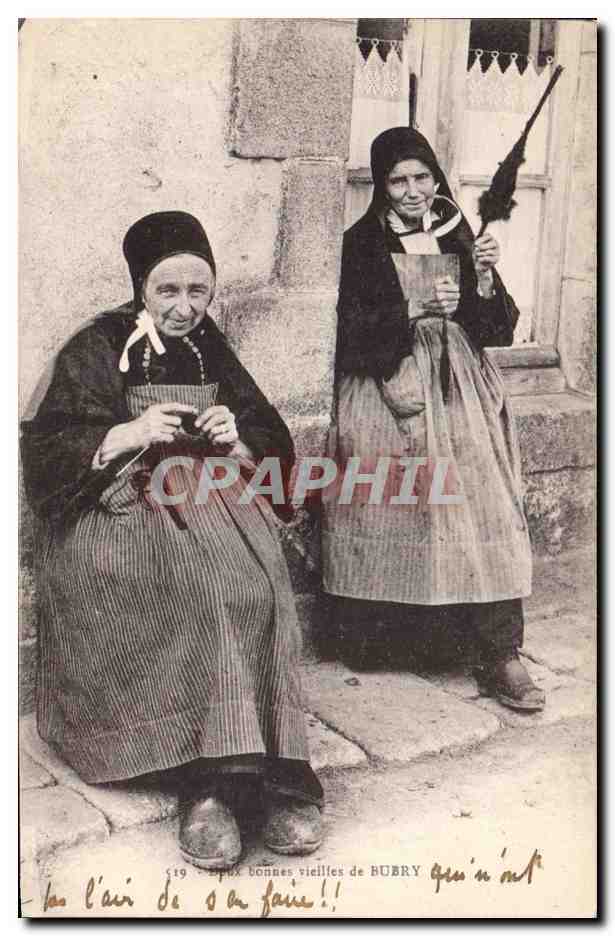 CPA Folklore Deux bonnes vieilles de Bubry