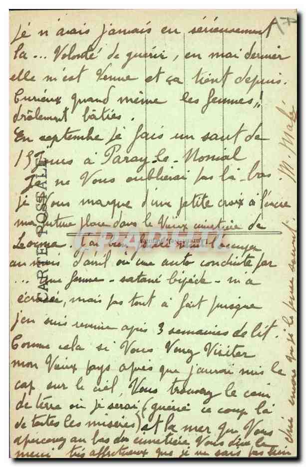 CPA Folklore Deux bonnes vieilles de Bubry — Verso
