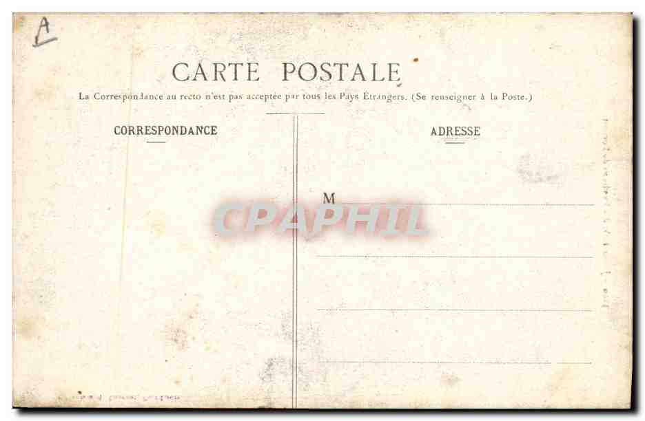 CPA Folklore Jeune fille des environs de Lorient — Verso