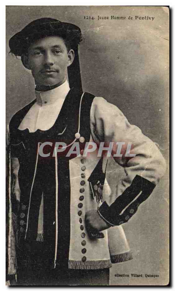 CPA Folklore Jeune homme de Pontivy 