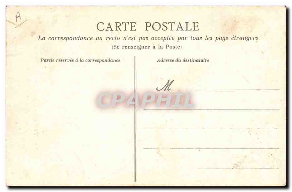 CPA Folklore Pluvigner Jeunes hommes en costume de fete  — Verso