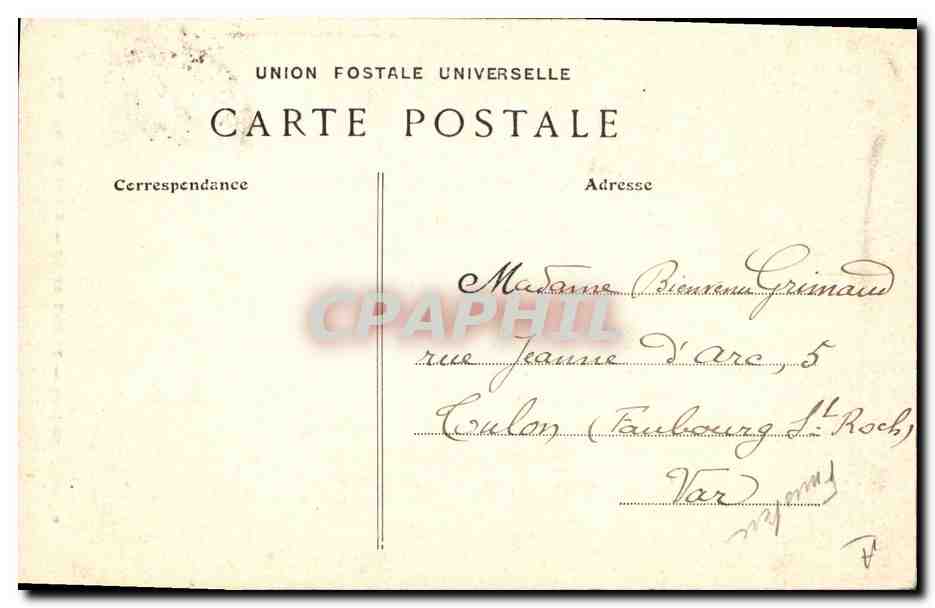 CPA Folklore Pont L'Abbe Un jeune Bigouden — Verso