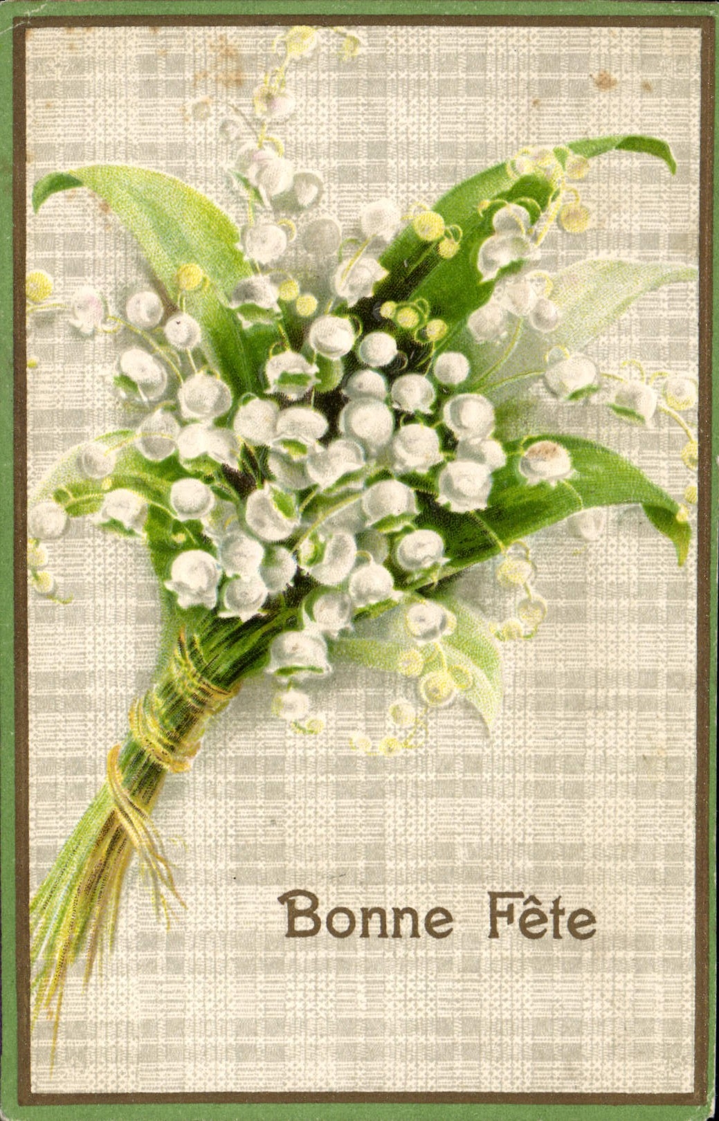 CPA Fantaisie Fleurs Muguet
