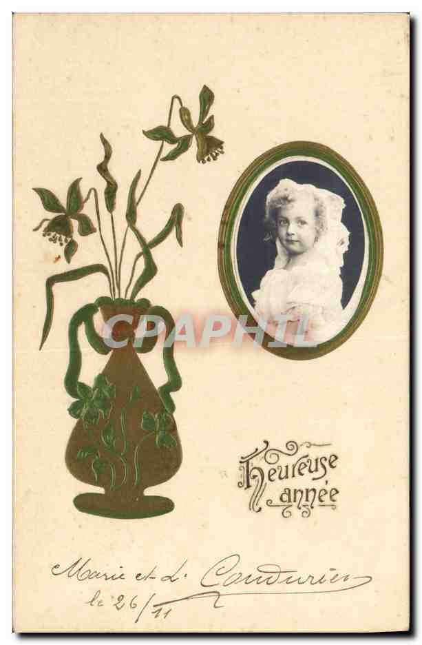 CPA Fantaisie Fleurs Enfant