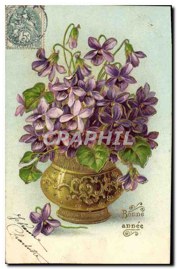 CPA Fantaisie Fleurs 