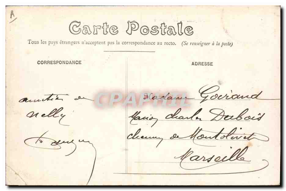CPA Folklore Brouette Agen La Garonne — Verso