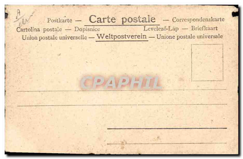 Femme allongée — scène de rêve — éditeur anonyme, n° de série non visible — Rückseite