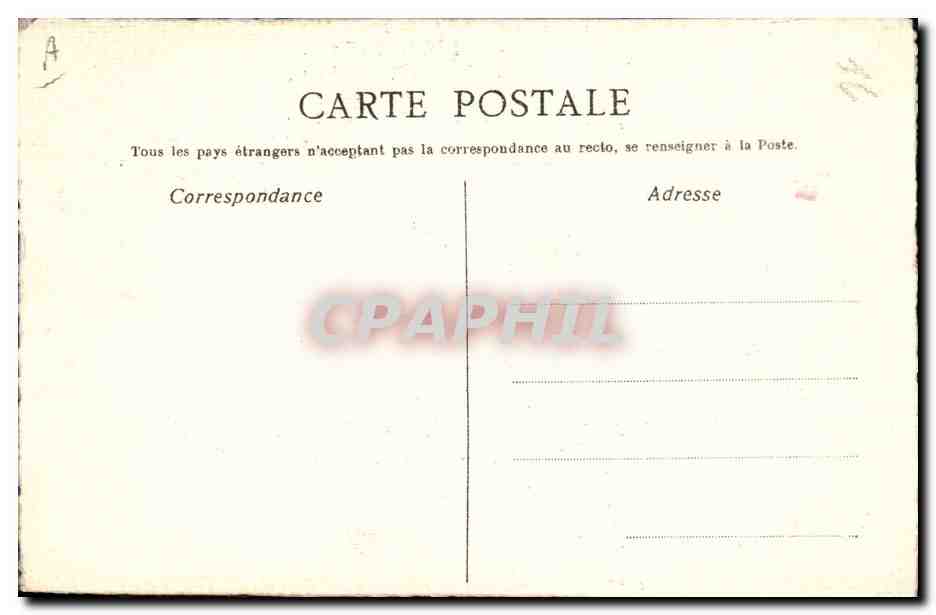 Femme tenant un grand œuf décoré du drapeau français — dessin signé 'Lucie' — éditeur non visible — Verso