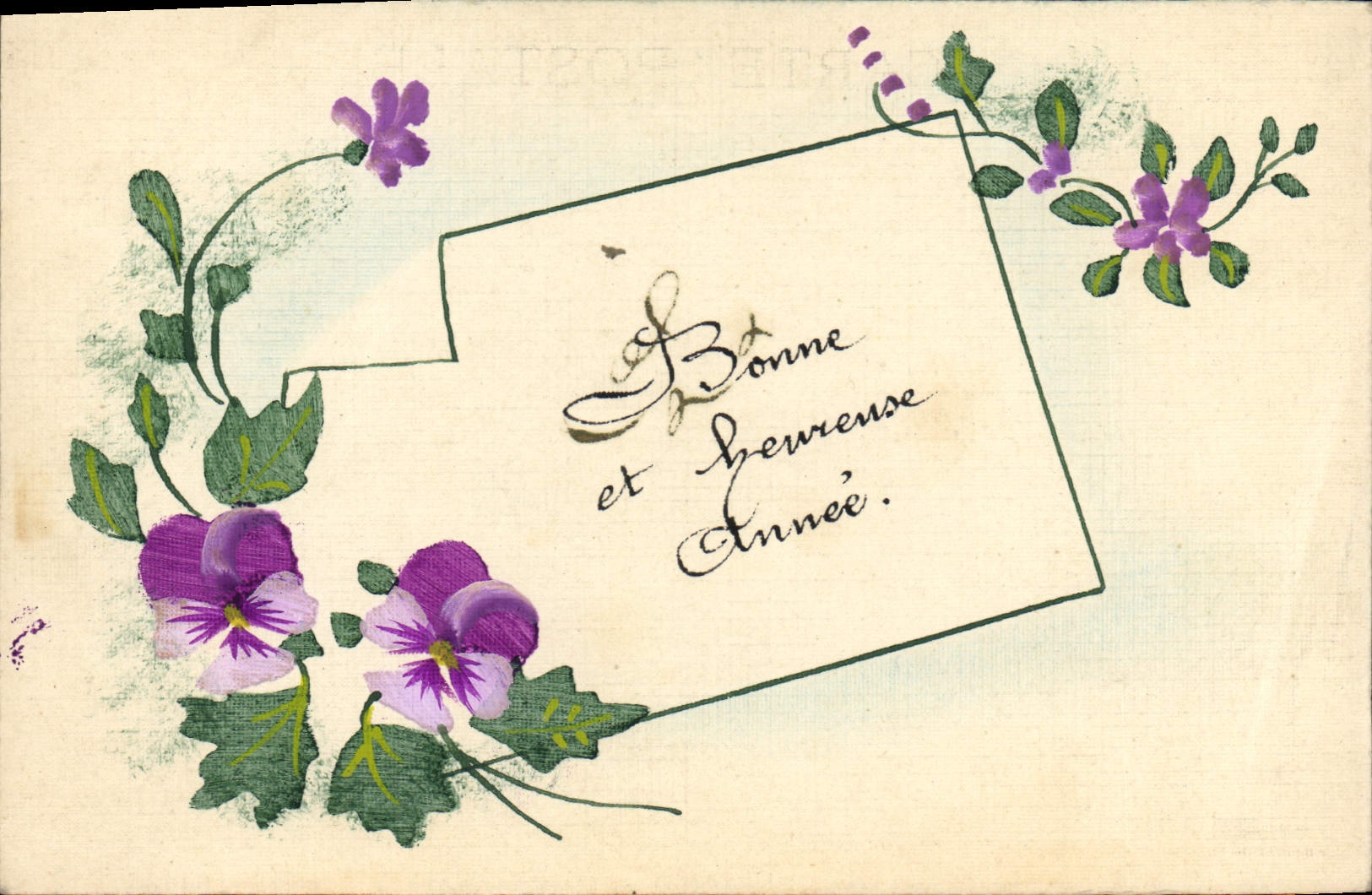 Violes et Bonne Année — Marque EME Déposée, Fabrication Française