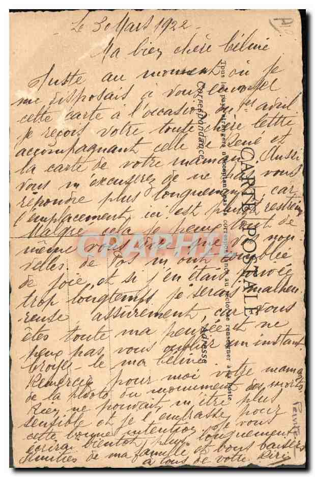 CPA Fantaisie (dessin a la main) Femme Ange Policier Police Gendarme — Verso