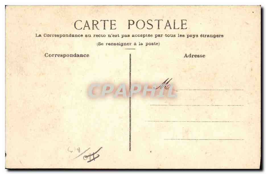 CPA Fantaisie (dessin a la main) Fleurs — Back