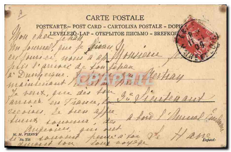 CPA Fantaisie Enfants  — Rückseite
